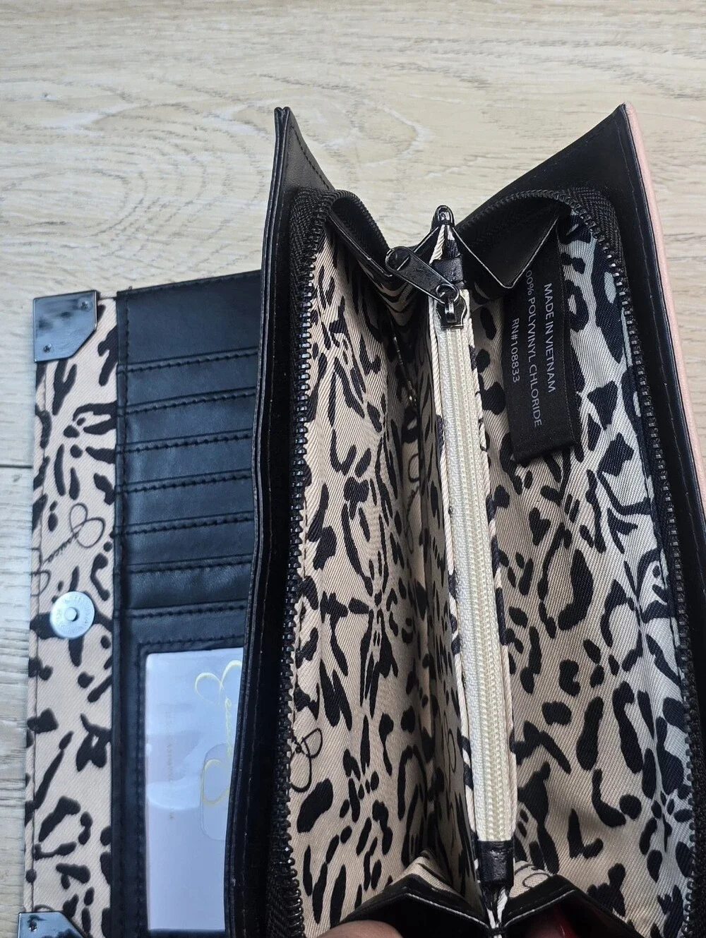 Jessica Simpson Blush Pink Zip-Around Wallet